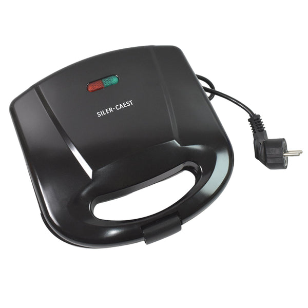 Side view of sandwich maker compact design and easy grip handle