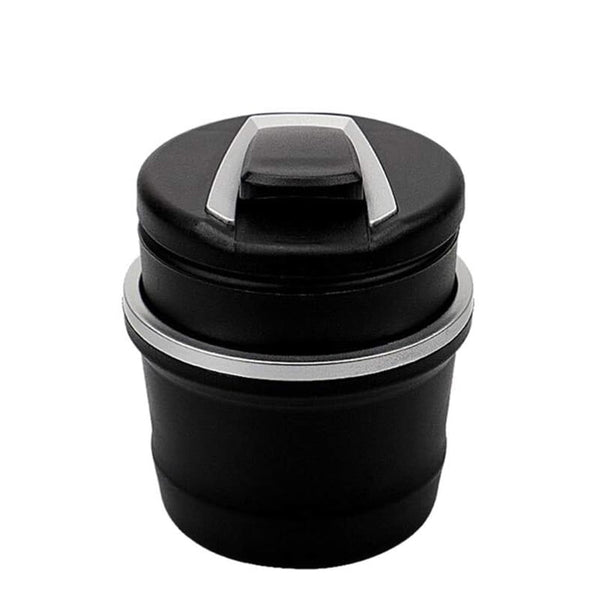 Luxe glow effect of portable car ashtray with lid