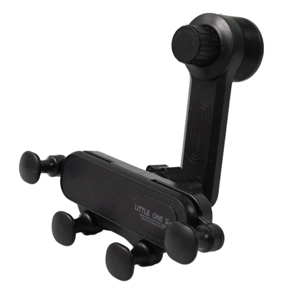 Universal car phone holder designed to fit various horizontal and vertical air vent types.