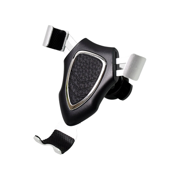Adjustable car phone mount demonstrating 360-degree rotation capability.