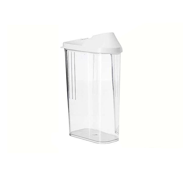 Leak-proof pantry storage jar holding essential dry food items