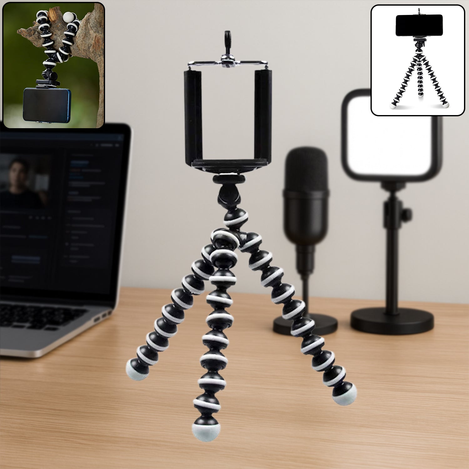 Flexible Camera Tripod – 6-Inch Gorilla Pod | Natation Secondary image
