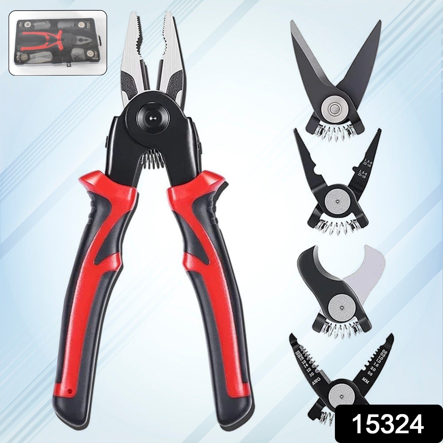 Wire Stripper Pliers Set – 5-in-1 Soft Grip Multi-Tool Secondary image