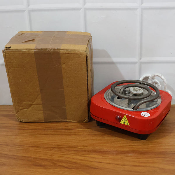 Electric single burner hot plate perfect for small meals and beverages