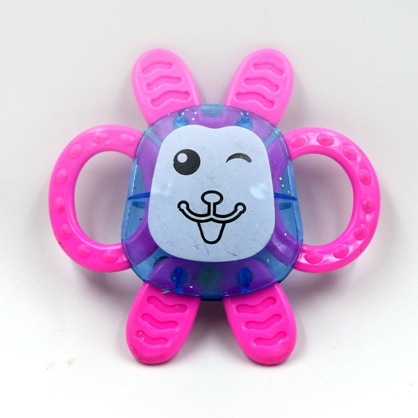 Engaging baby rattle with colorful design to stimulate sensory experiences for infants.