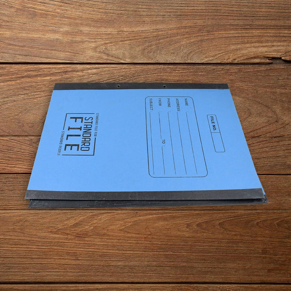 Standard plastic clip A4 file folder in a professional setting.