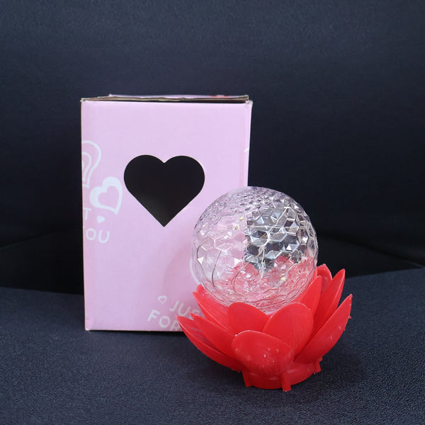 Ambient lighting from crystal ball lotus LED decorative light perfect for festivals