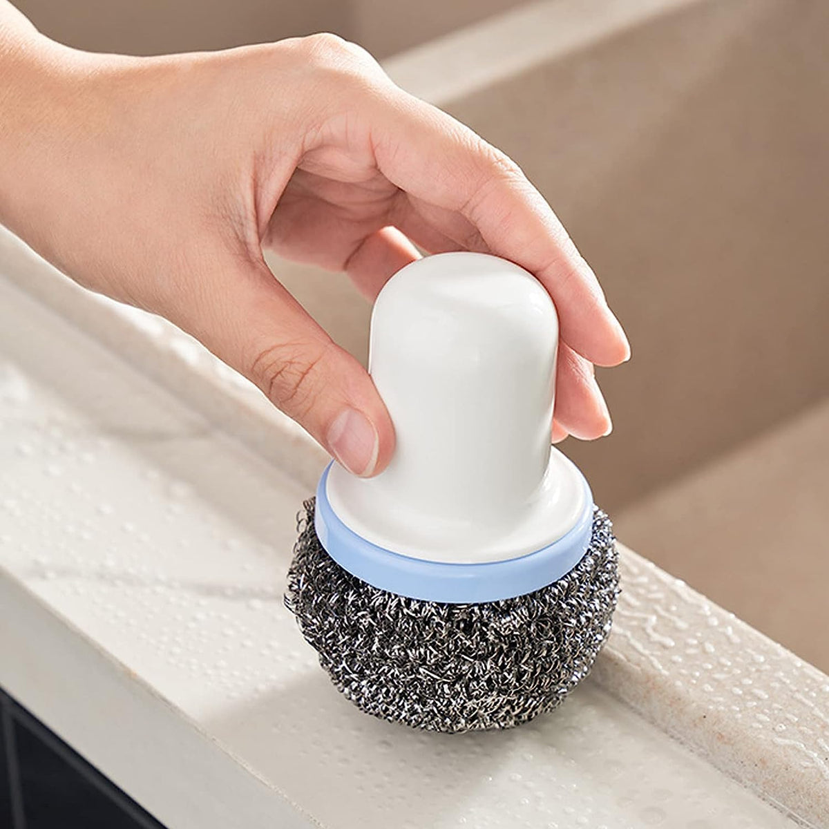 Ergonomic Pro Clean dish cleaning brush for kitchen use. Main image