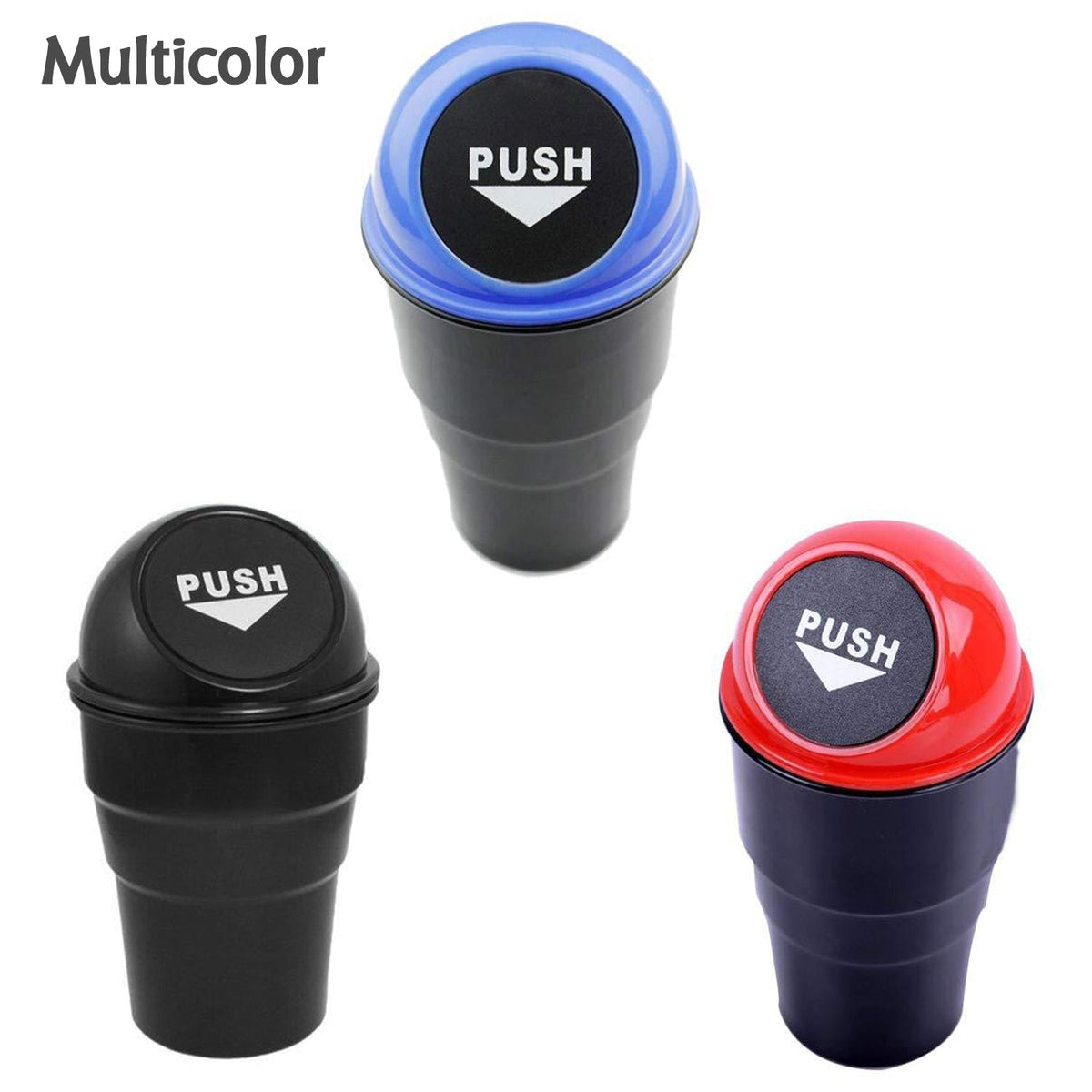 Compact car dustbin by Velvet Wheels for easy waste disposal in vehicles. Main image