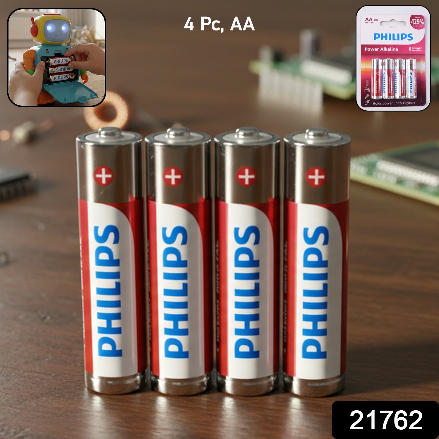 AA Alkaline Batteries – 4 Pack Long Lasting Power Cells Secondary image