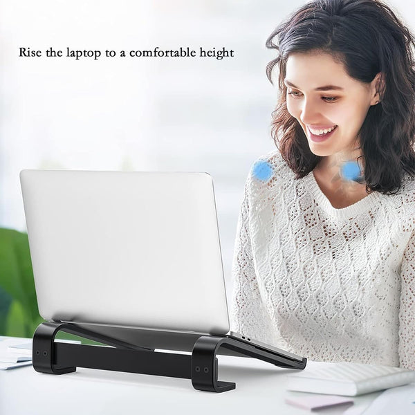 Lightweight office laptop holder made from metal