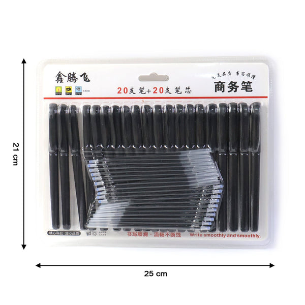 Close-up image displaying the ink refill mechanism of the black marker pen