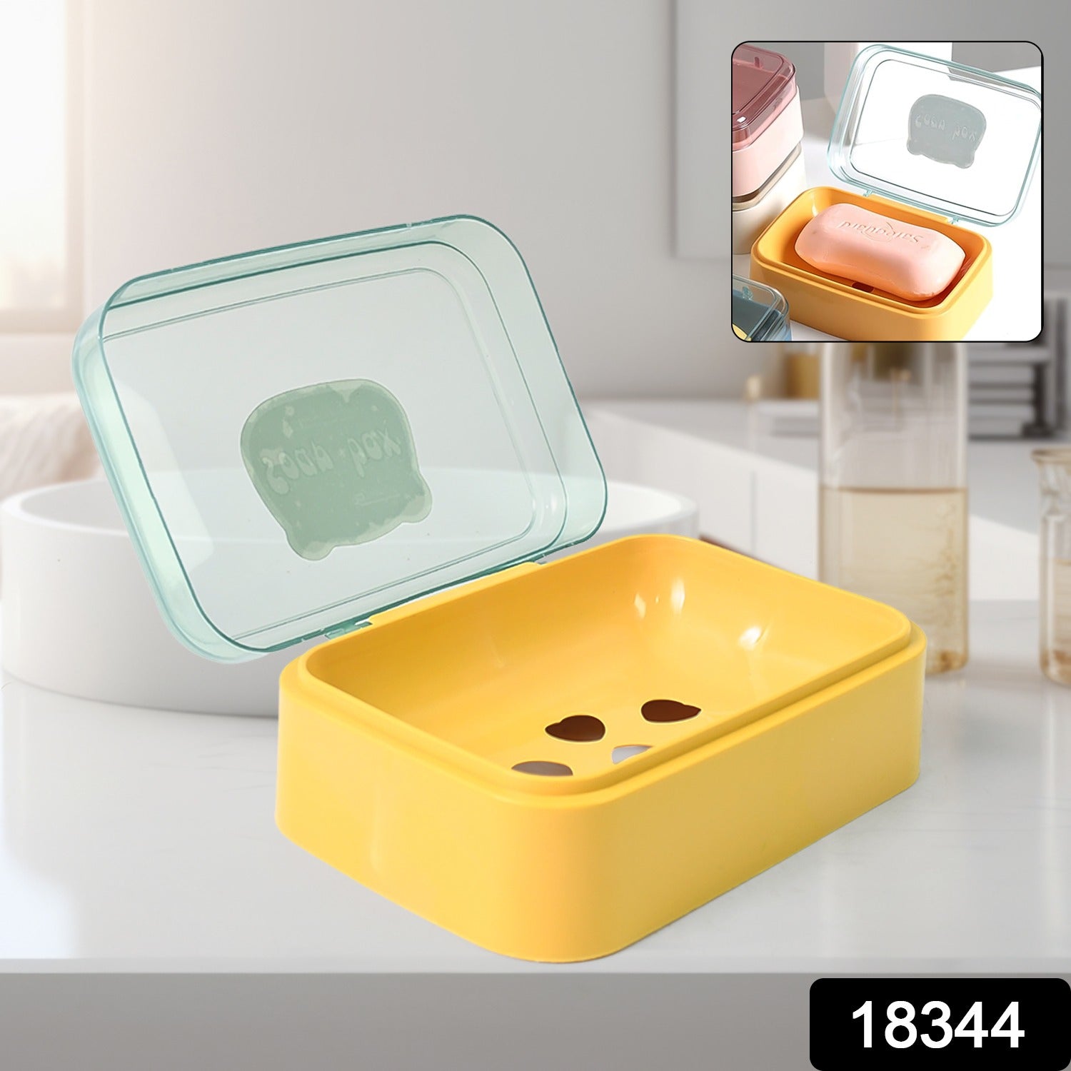Self-Draining Soap Dish – Portable & Leakproof | VelvetBubbles Secondary image