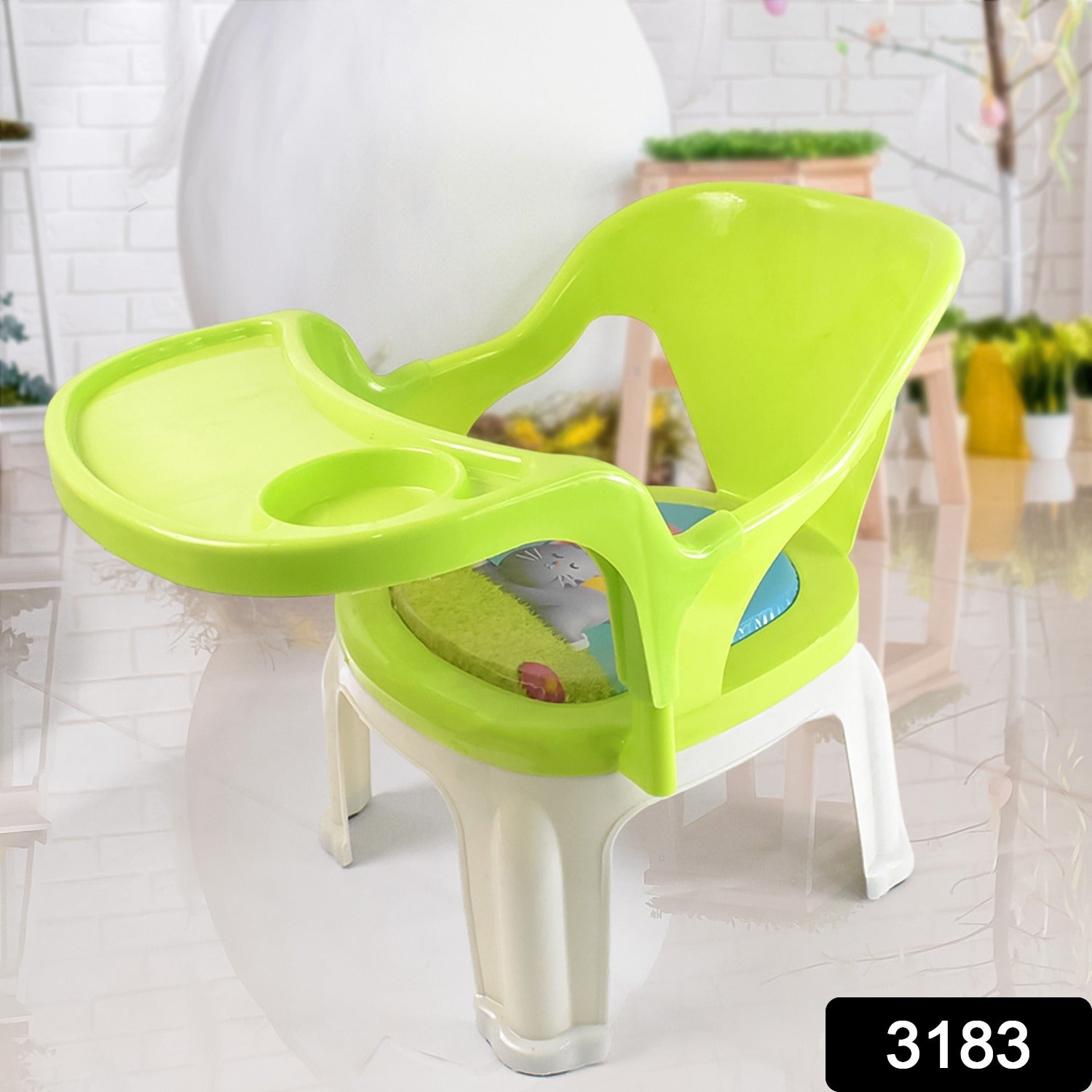 Baby Feeding Chair – Durable Plastic with Tray | TeddyJoy Secondary image