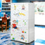 Packory kids plastic chest of 6 drawers with white finish and colourful graphics