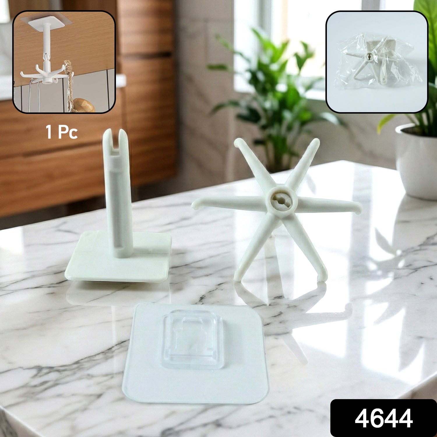 Self-Adhesive Wall Hook – 360° Rotating & Waterproof | GlimmerHome Secondary image