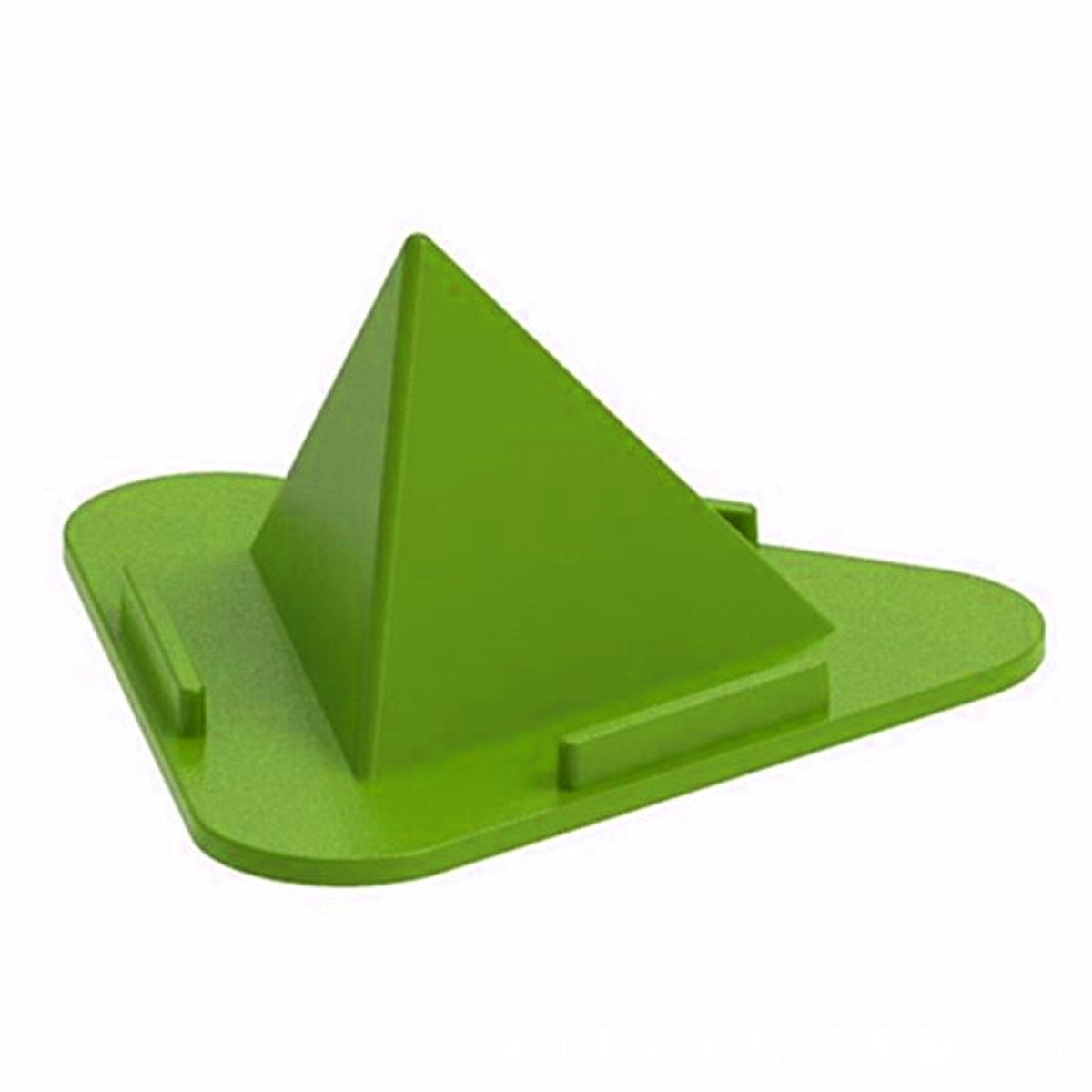 PHOBIA Pyramid Mobile Stand in black, showcasing its stable base for phones. Main image