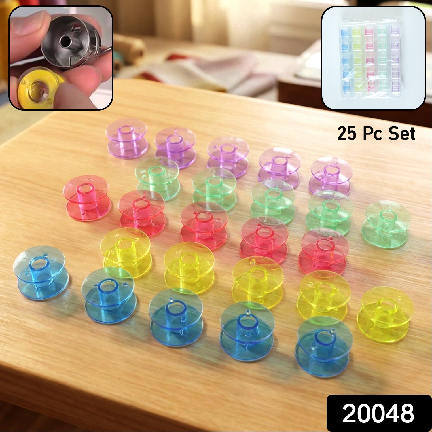 Sewing Machine Bobbin Set – 25 Piece Doris Roller Collection Secondary image