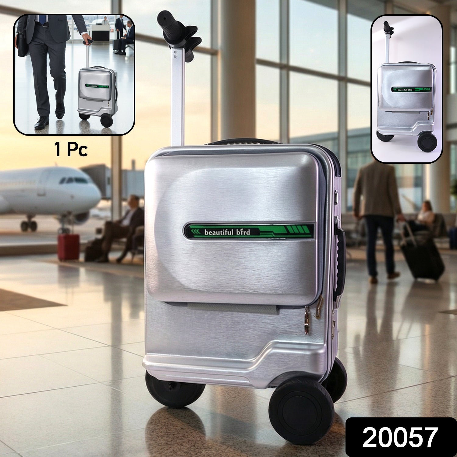 Ride-On Scooter Travel Trolley Bag – Compact & Hard Shell Protection Secondary image