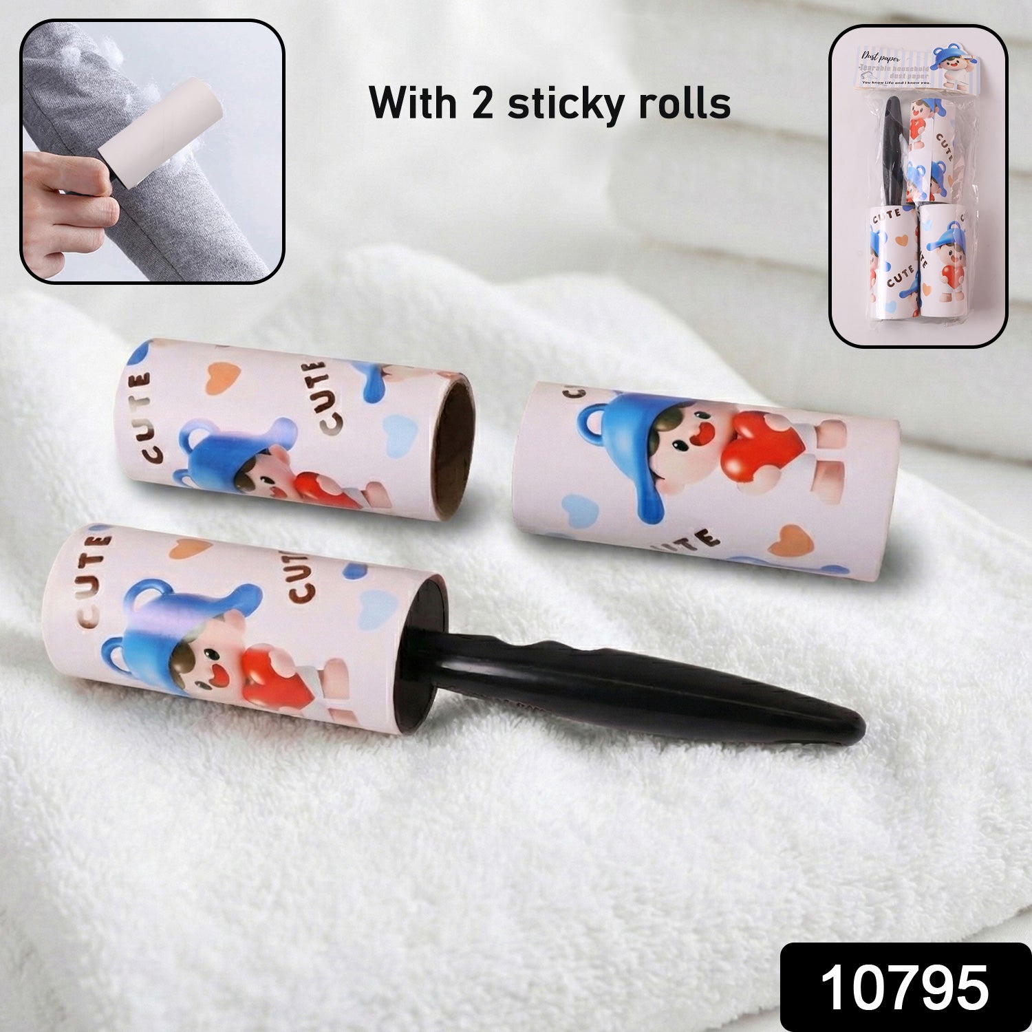 Reusable Sticky Lint Roller – Effective Fabric Cleaning Tool Secondary image