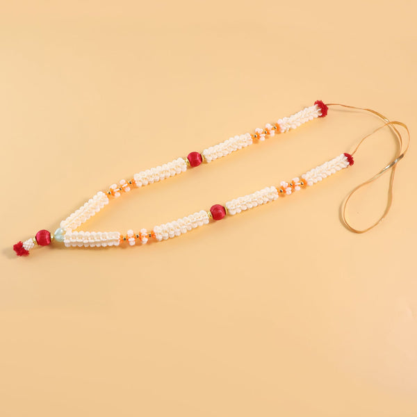 Handmade decorative pooja gajra garland with thread tie