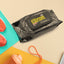 Travel-friendly shoe cleaning wet wipes pack for instant shoe care.