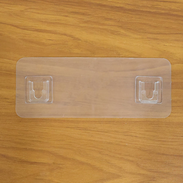 Bathroom and kitchen wall rack with adhesive