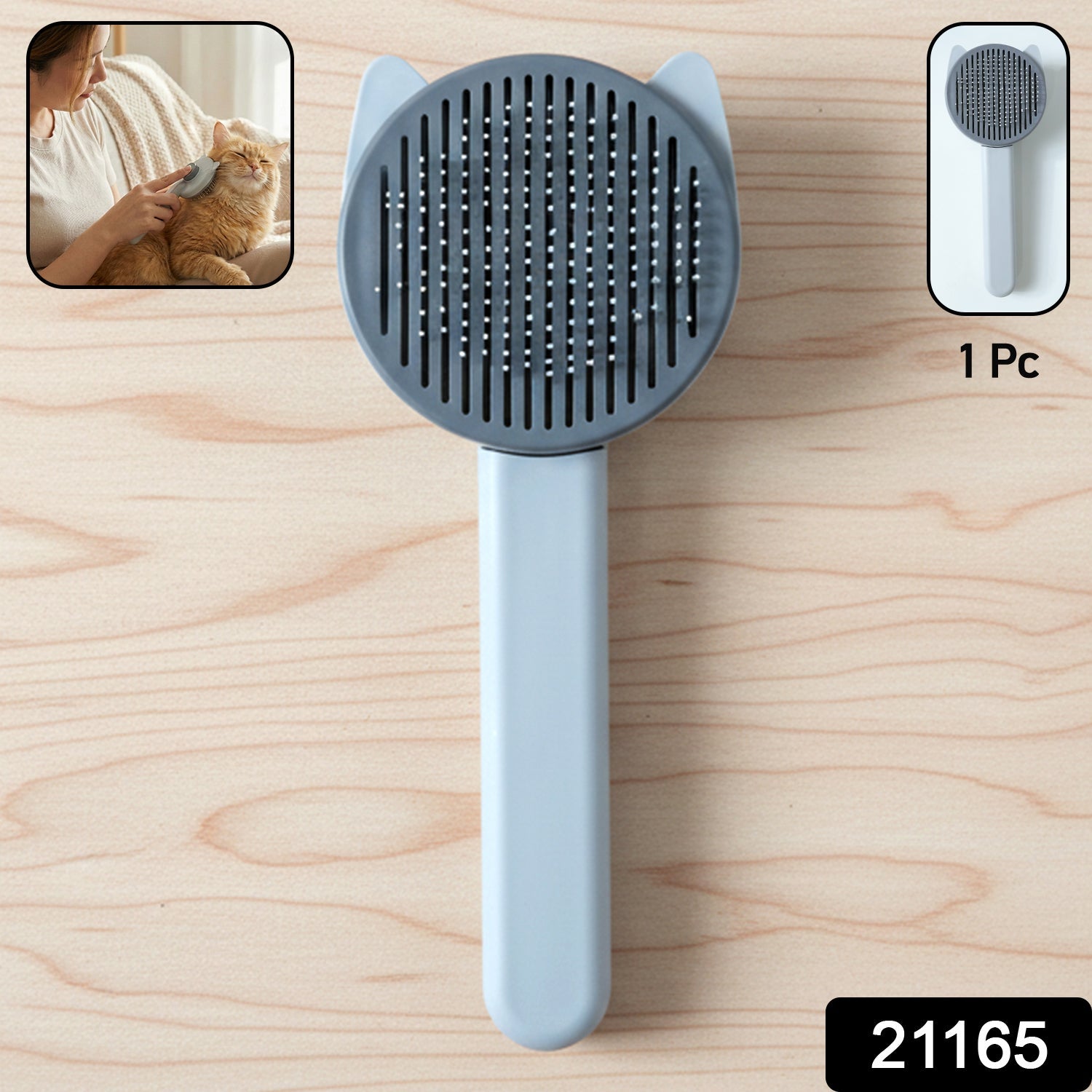 Pet Hair Removal Needle Comb – Gentle Deshedding for Dogs & Cats Secondary image
