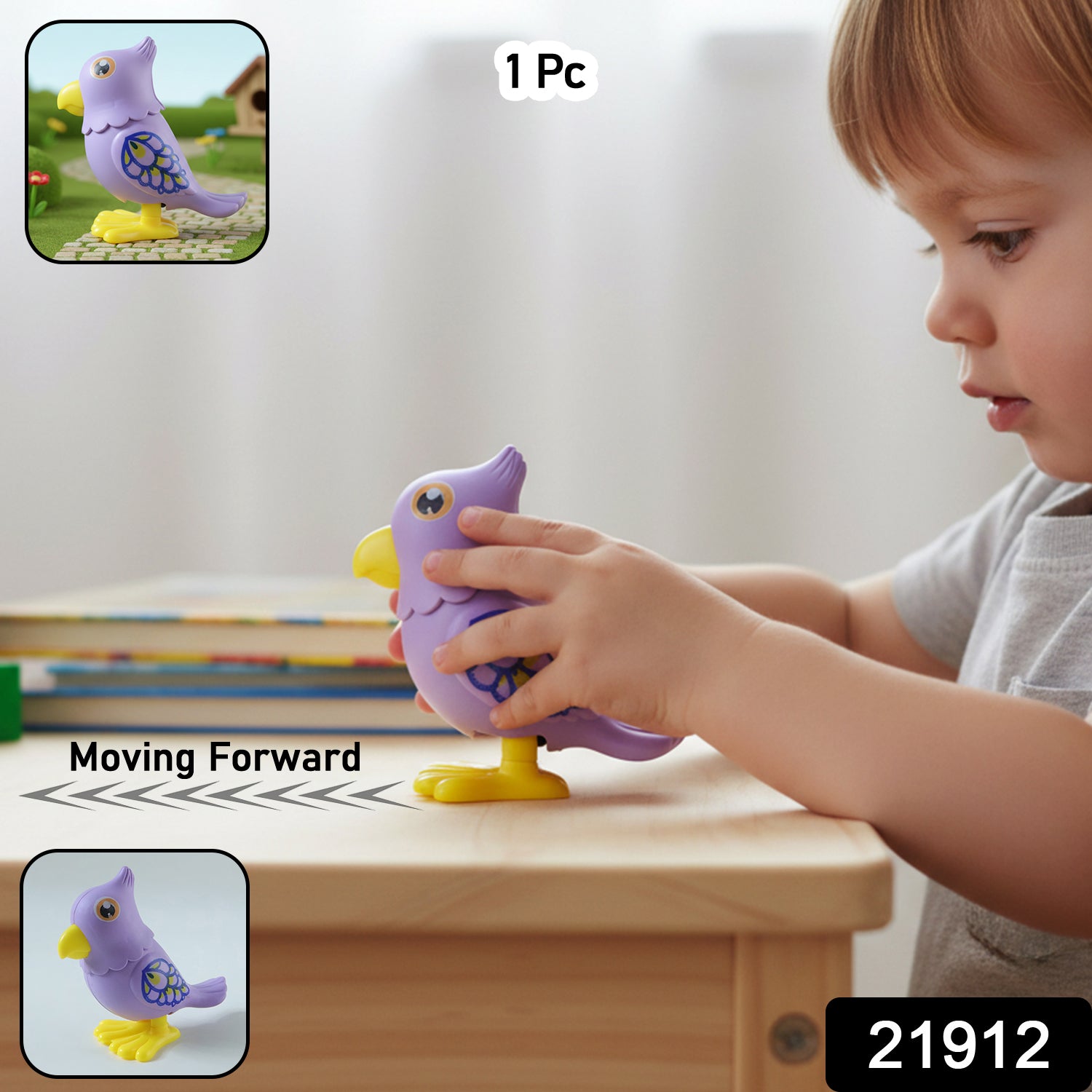 Key Operated Jumping Bird Toy – Fun Wind-Up Action for Kids Secondary image