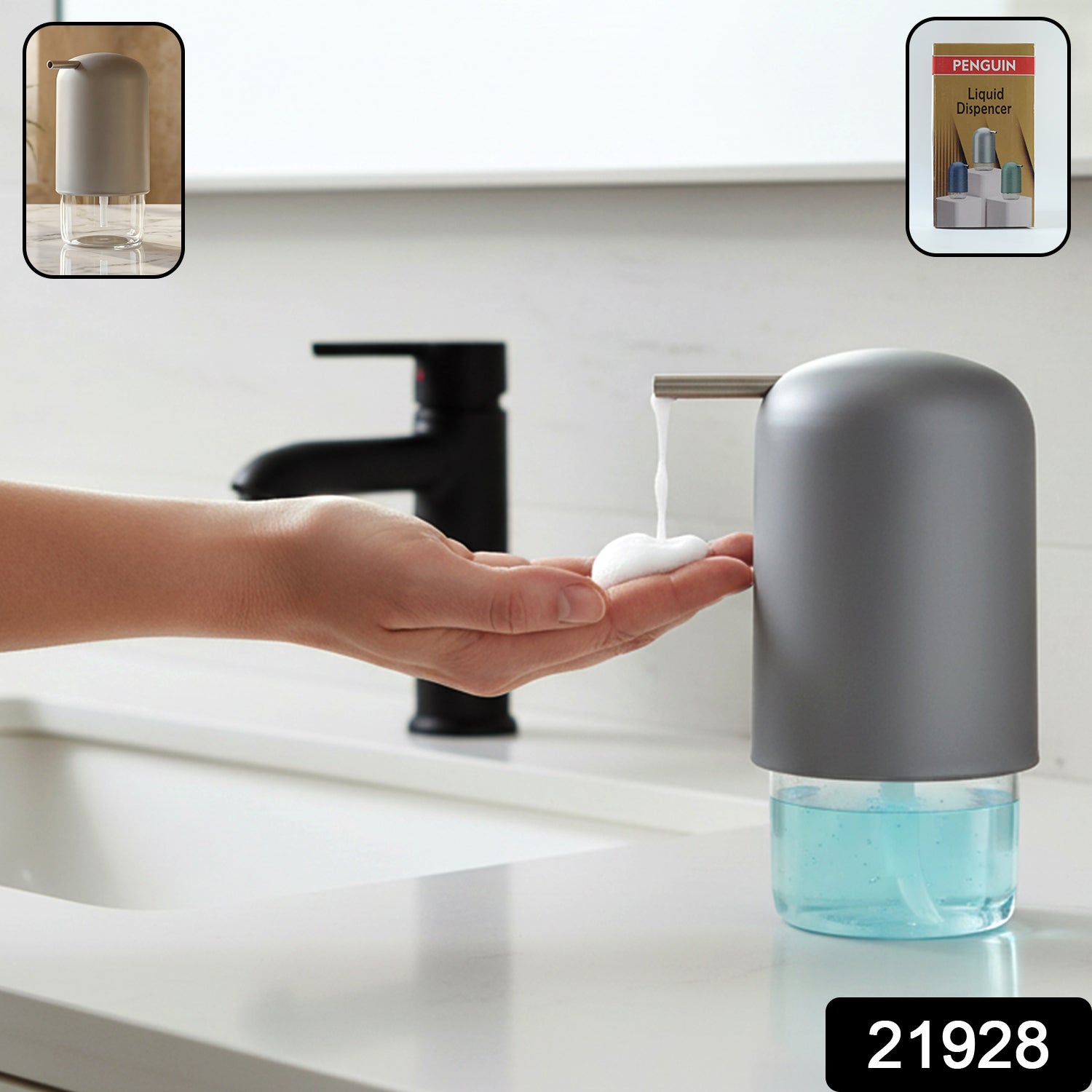 Penguin Liquid Soap Dispenser – Stylish & Refillable for Kitchen & Bath Secondary image