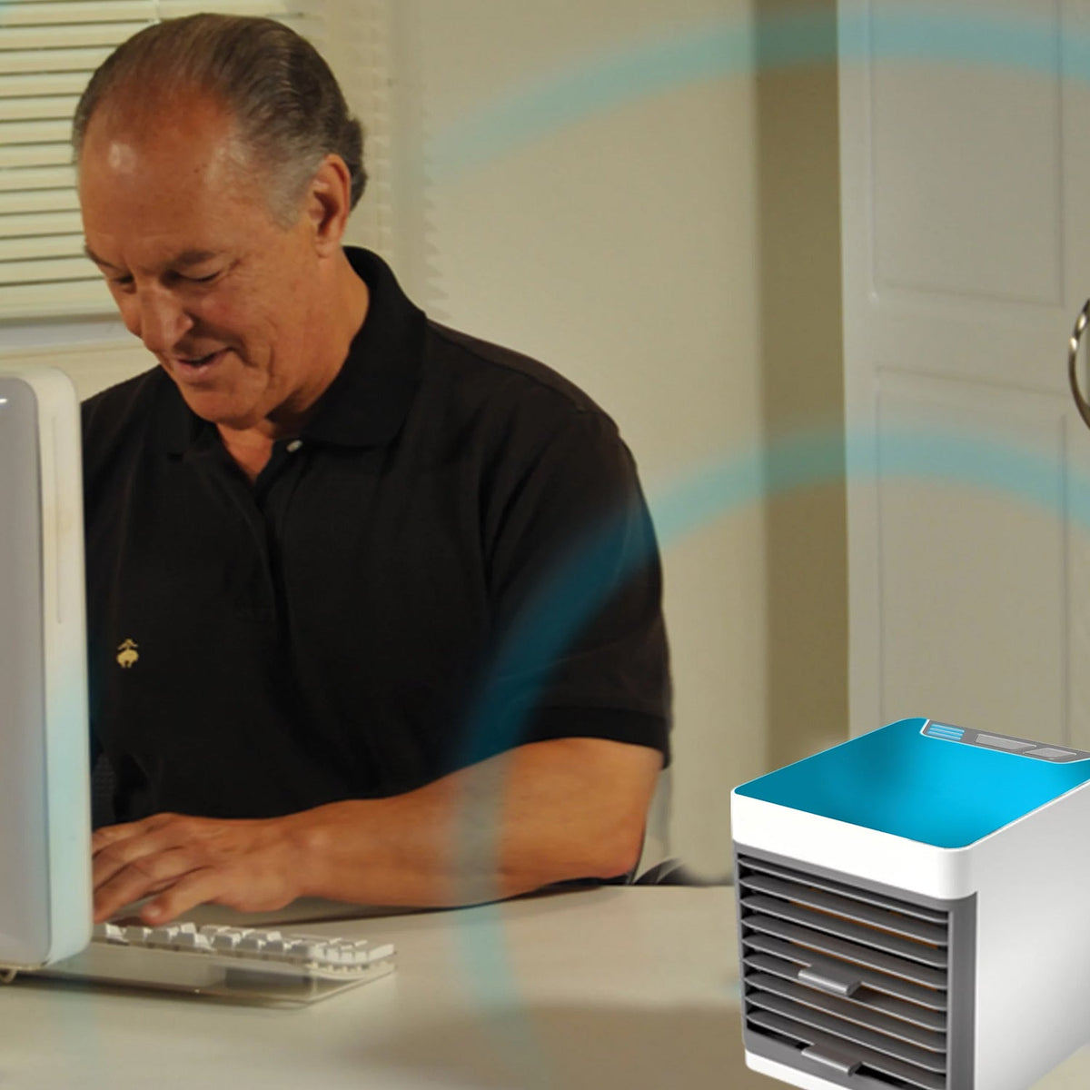 Mini Portable Air Cooler providing a refreshing breeze. Main image