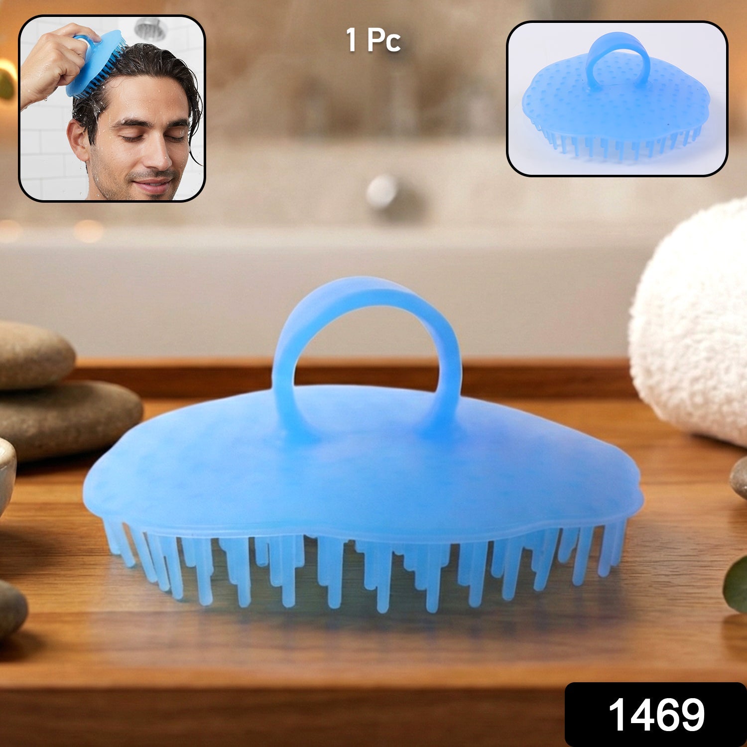Silicone Scalp Massager – Deep Cleansing Shampoo Brush Secondary image