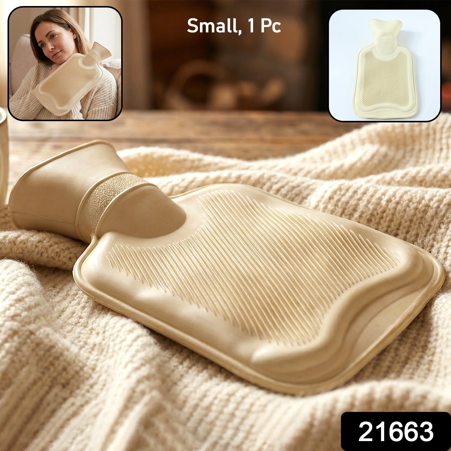 Reusable Hot Water Bag – Flexible Pain Relief & Warm Compress Secondary image