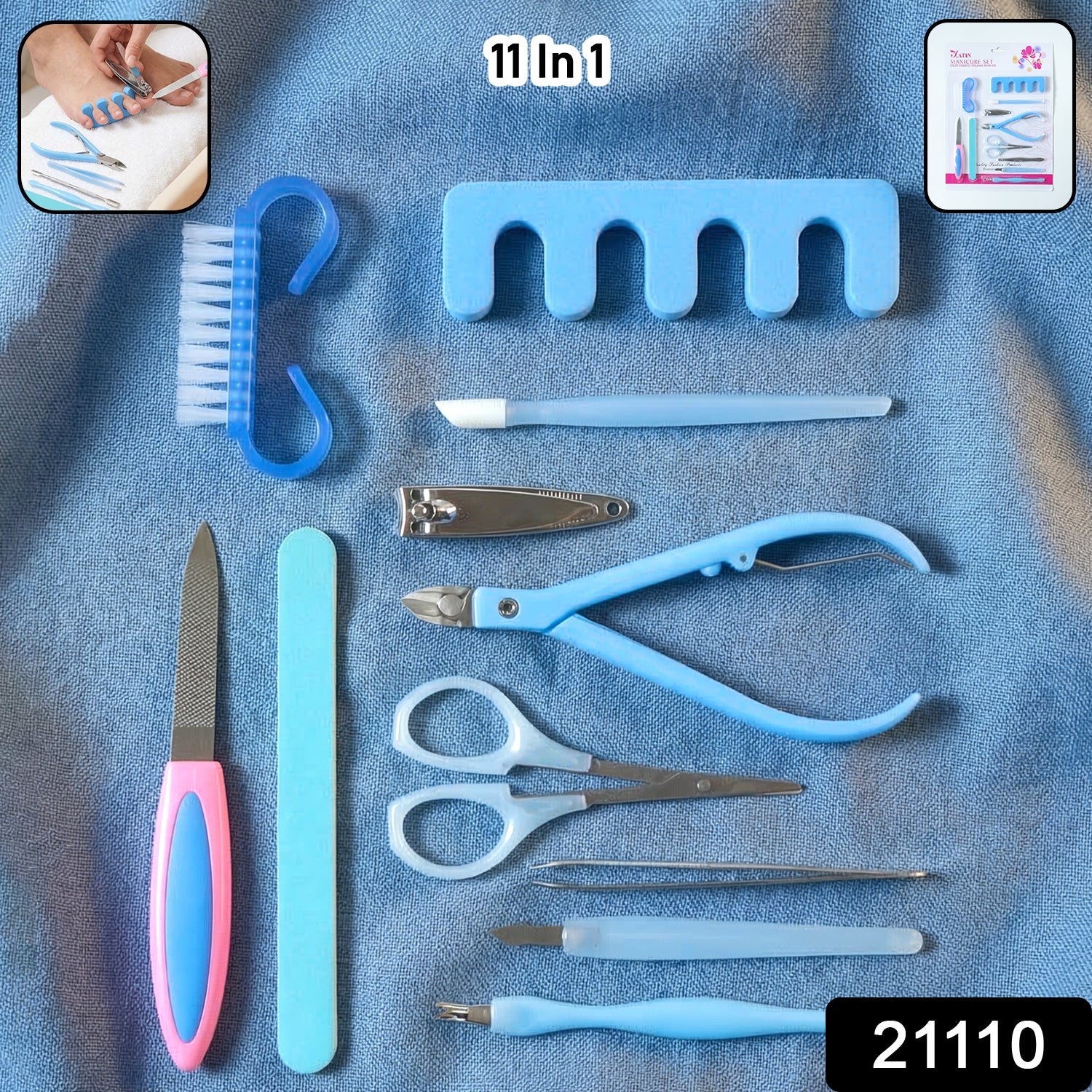 11 in 1 Manicure Pedicure Nail Care Kit – Professional Grooming Set | Secondary image