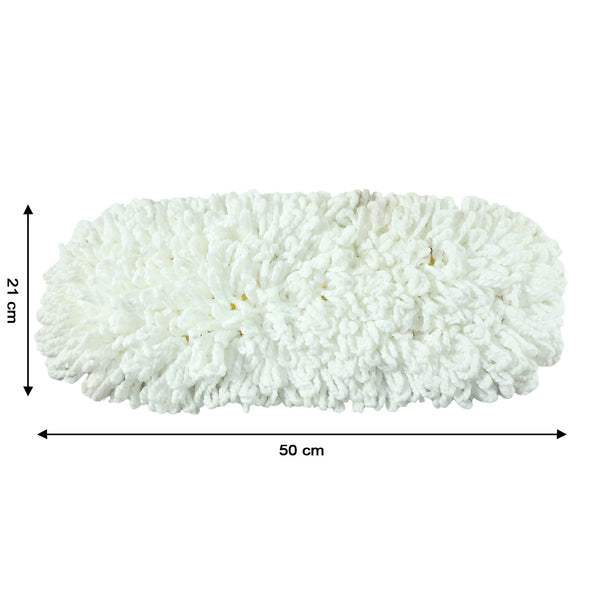 Dust mop replacement head (50x20cm) laid out flat to show full size.