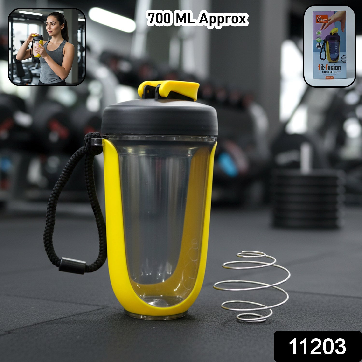 Prexo Fit-Fusion Shaker Bottle – Leak-Proof 700ML for Fitness Secondary image