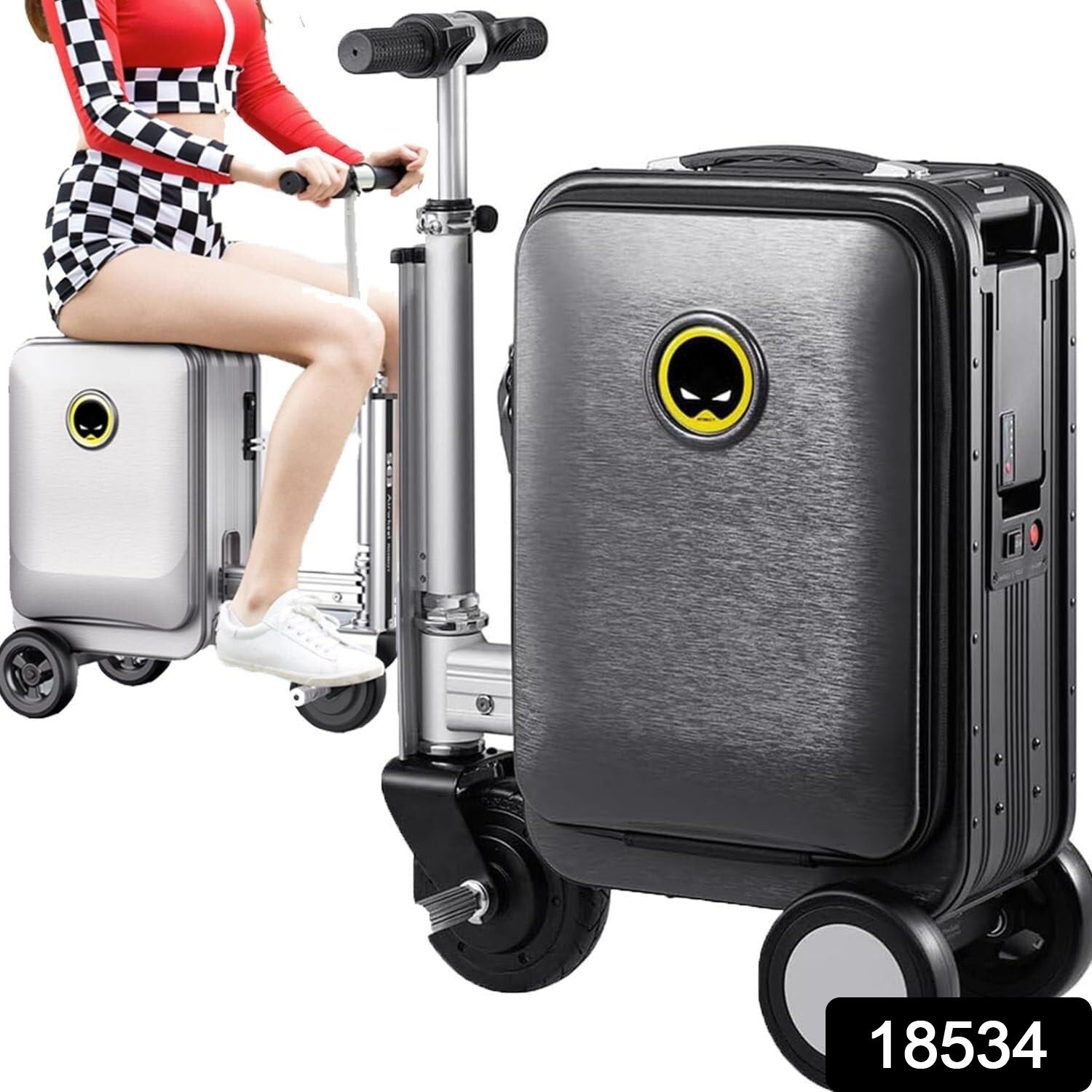 Electric Scooter Suitcase – Rideable Smart Luggage with Removable Battery | Secondary image