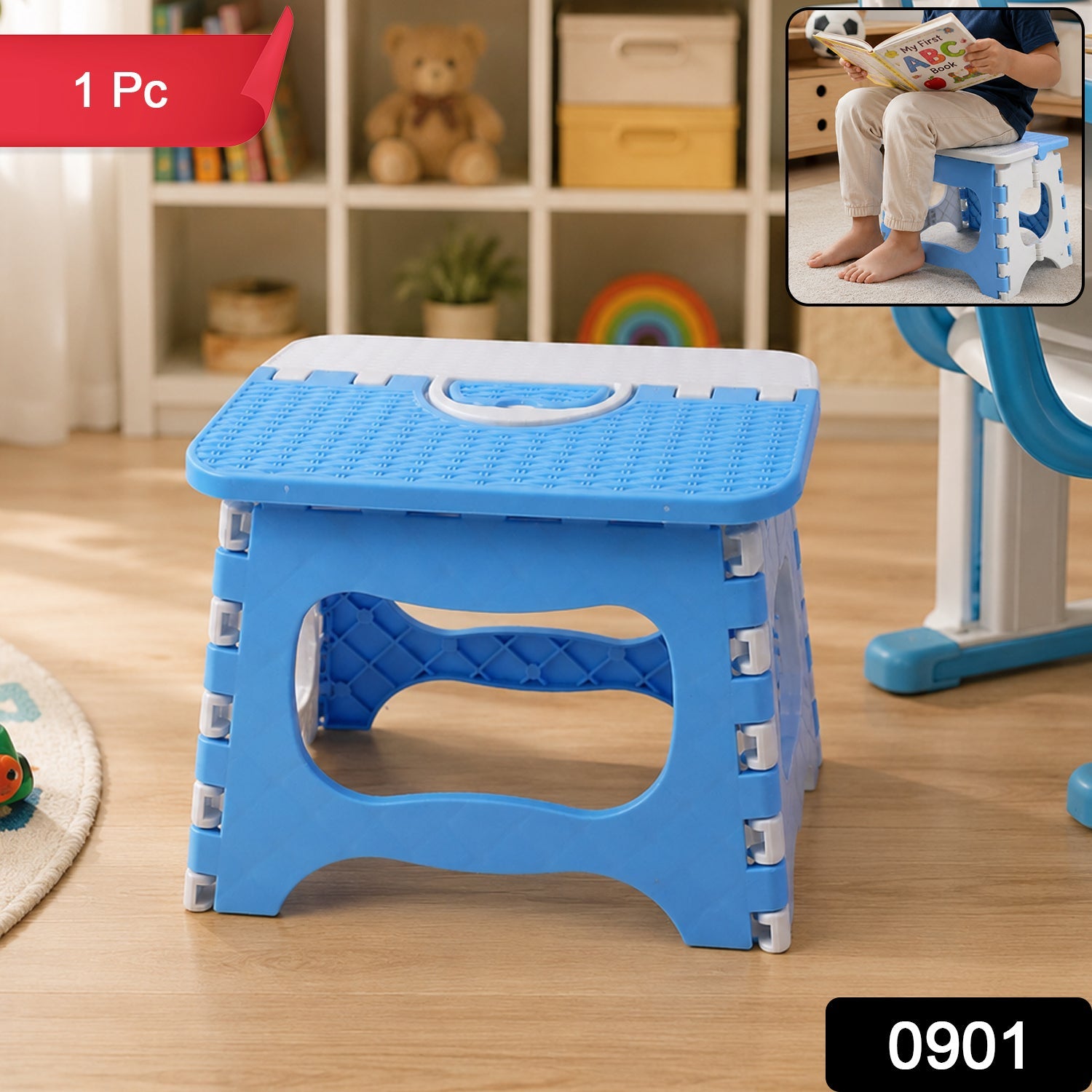 Plastic Multipurpose Stool – Portable & Heavy Duty Support Secondary image