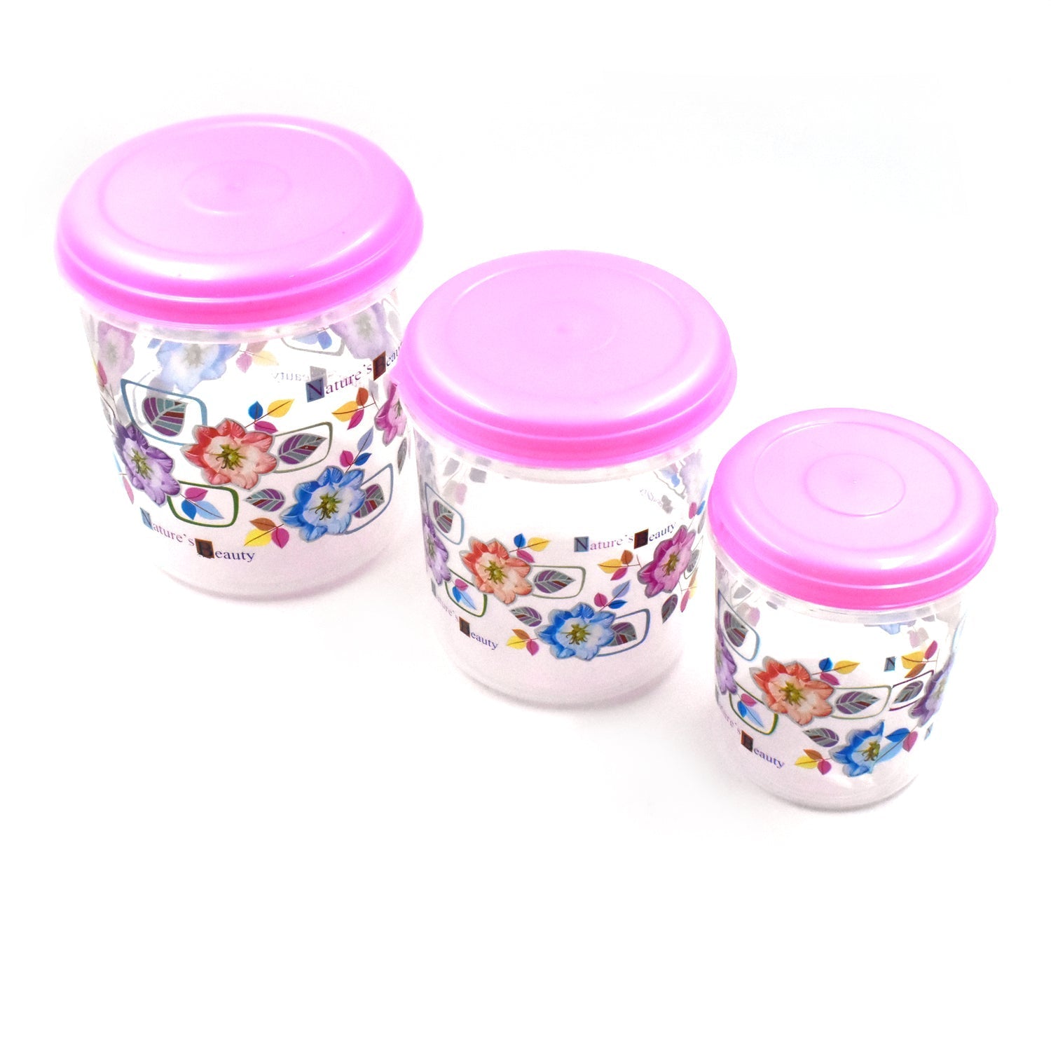 Plastic Storage Container Set – 3 Pc Home & Office | Storenzo Secondary image