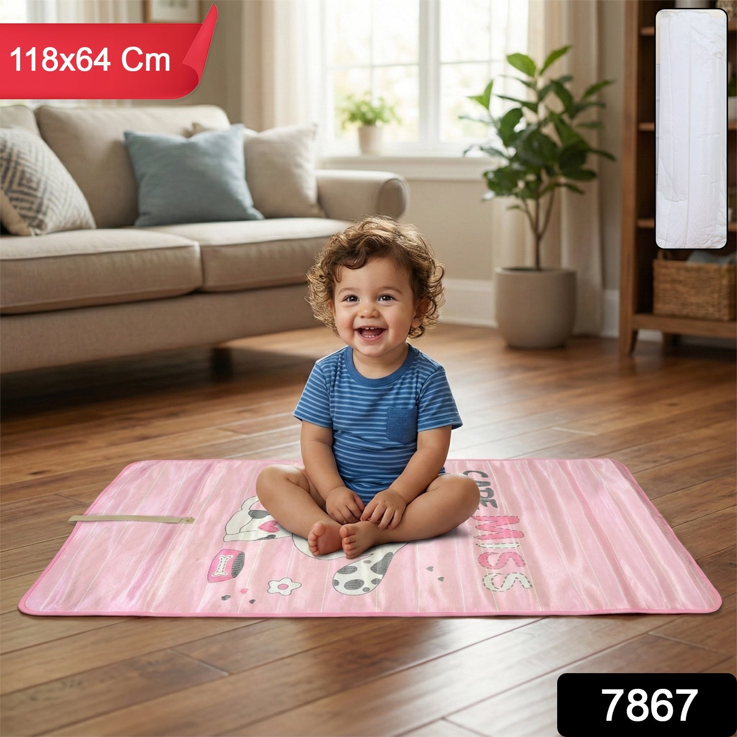 Baby Play Mat – Non-Toxic, Reversible & Large | Little Learners Secondary image