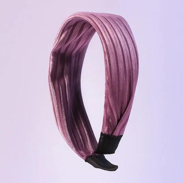 Ribbed Knot Pearl Hairband for Women – Soft Padded Headband for Everyday & Party Wear