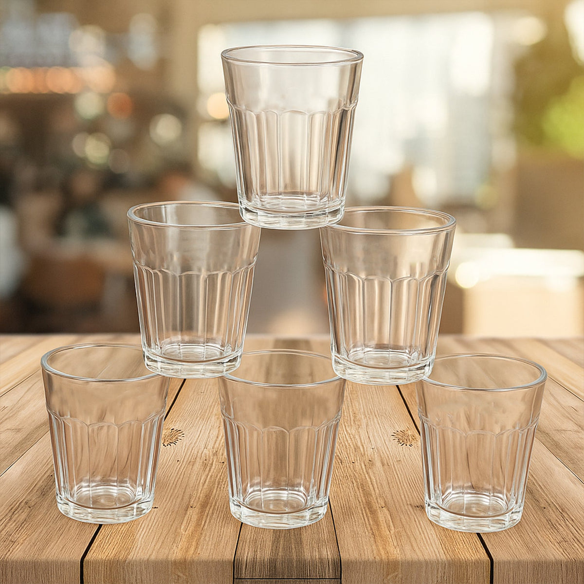 Cutting chai pyali set of six 70ML unbreakable plastic tea glasses Main image