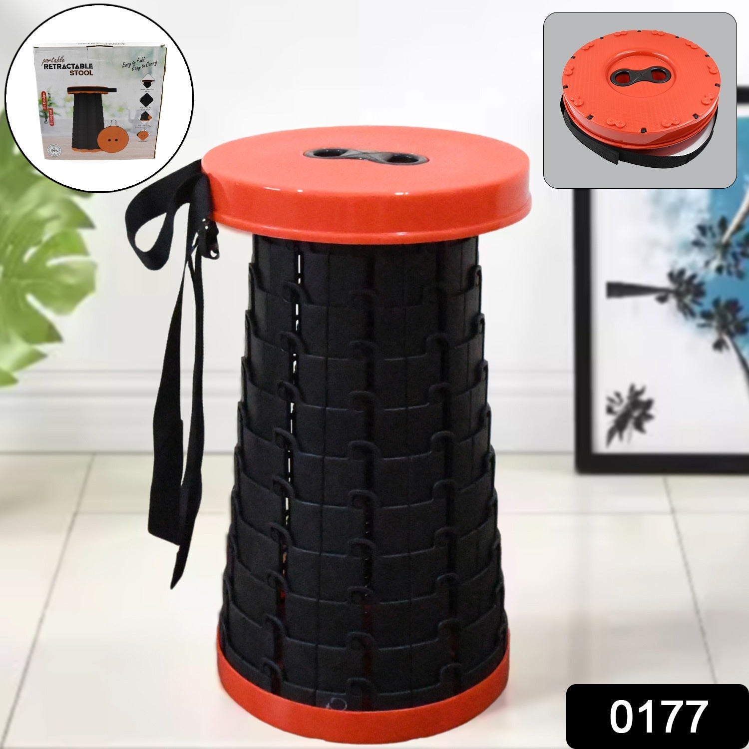 Retractable Folding Stool – Portable, Lightweight & Compact | Trekola Secondary image