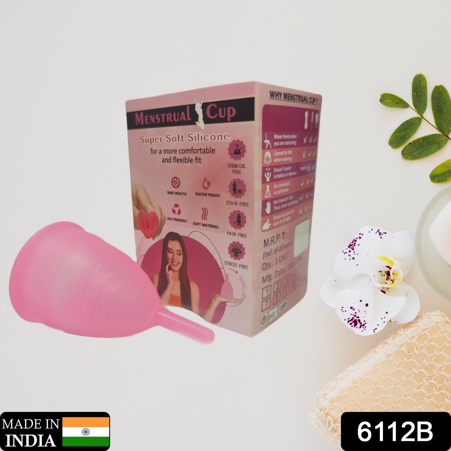 Reusable Menstrual Cup – Eco-Friendly Period Care | Happy Bathers Secondary image