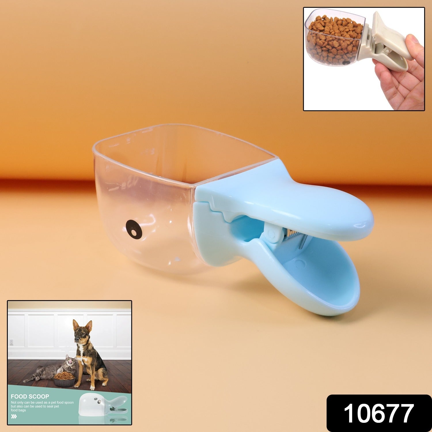 Pet Food Scoop with Bag Clip – Measure Portions & Seal Freshness Secondary image