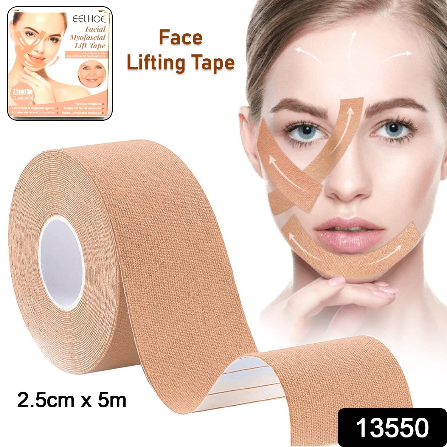 Face Lifting Tape – Skin Firming & Wrinkle Reduction | Velvet Wellness Secondary image
