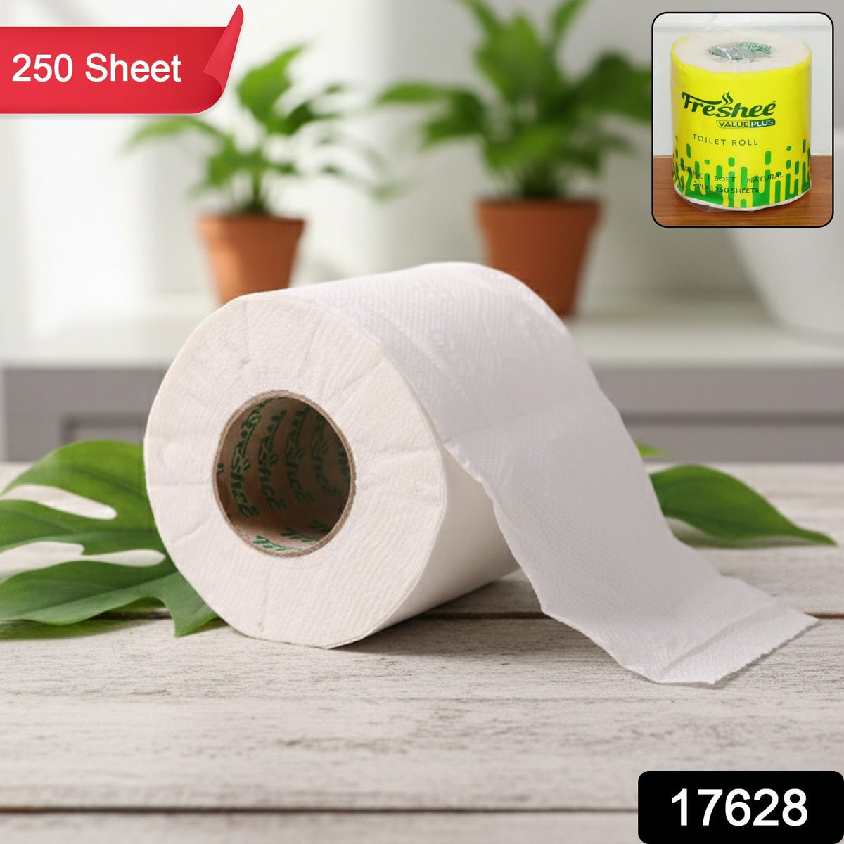 Freshee ultra-soft 2-ply toilet roll with 250 quilted sheets Main image