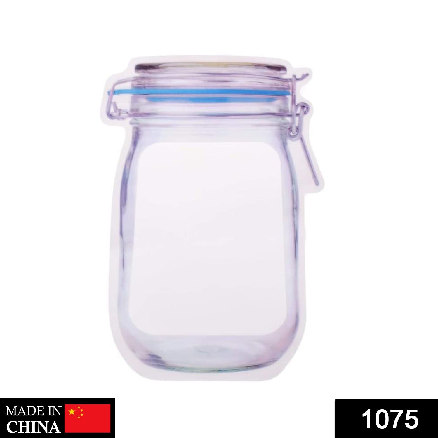 Reusable Food Storage Bag – Airtight Mason Jar Zipper 1000ml | Organivo Secondary image