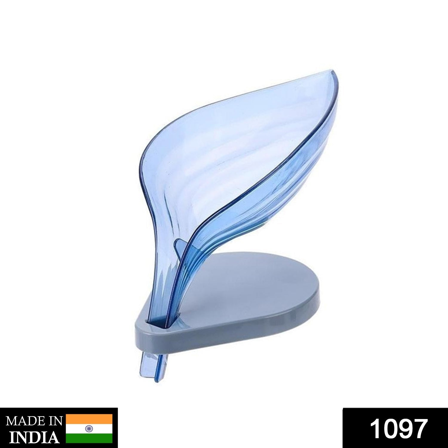 Self-Draining Soap Dish – Leaf Design Bathroom Holder | Velvet Wipe Secondary image