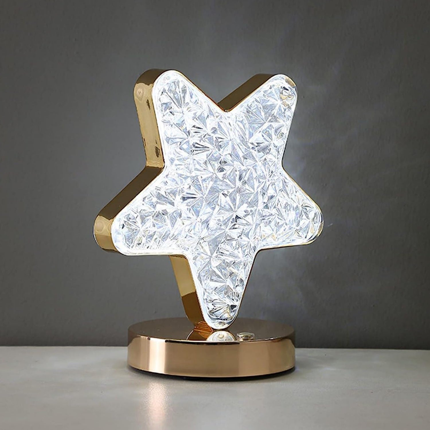 Crystal Diamond Lamp – USB Rechargeable, Dimmable LED | Styleva Secondary image